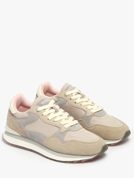 Sneakers City Antibes Uit Leder Hoff Beige accessoires 12402001 ander zicht 1